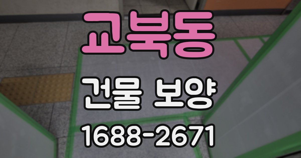 교북동 건물 보양