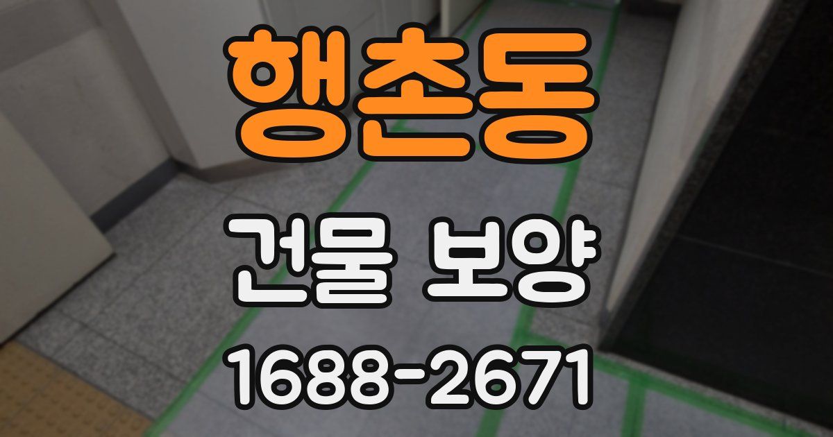 행촌동 건물 보양