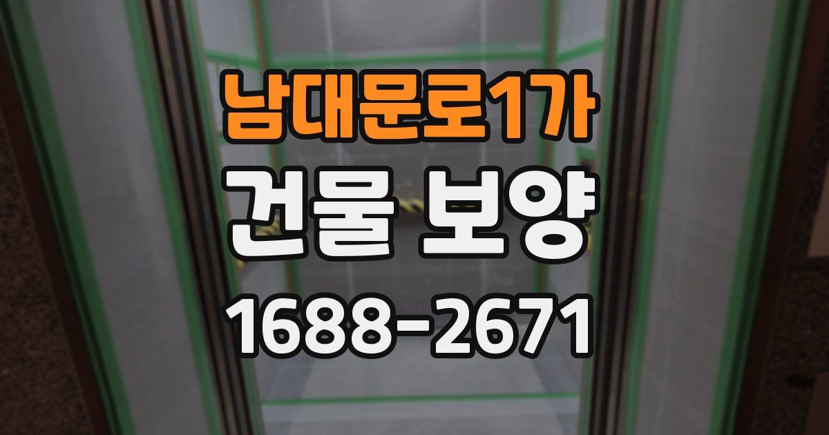 남대문로1가 건물 보양