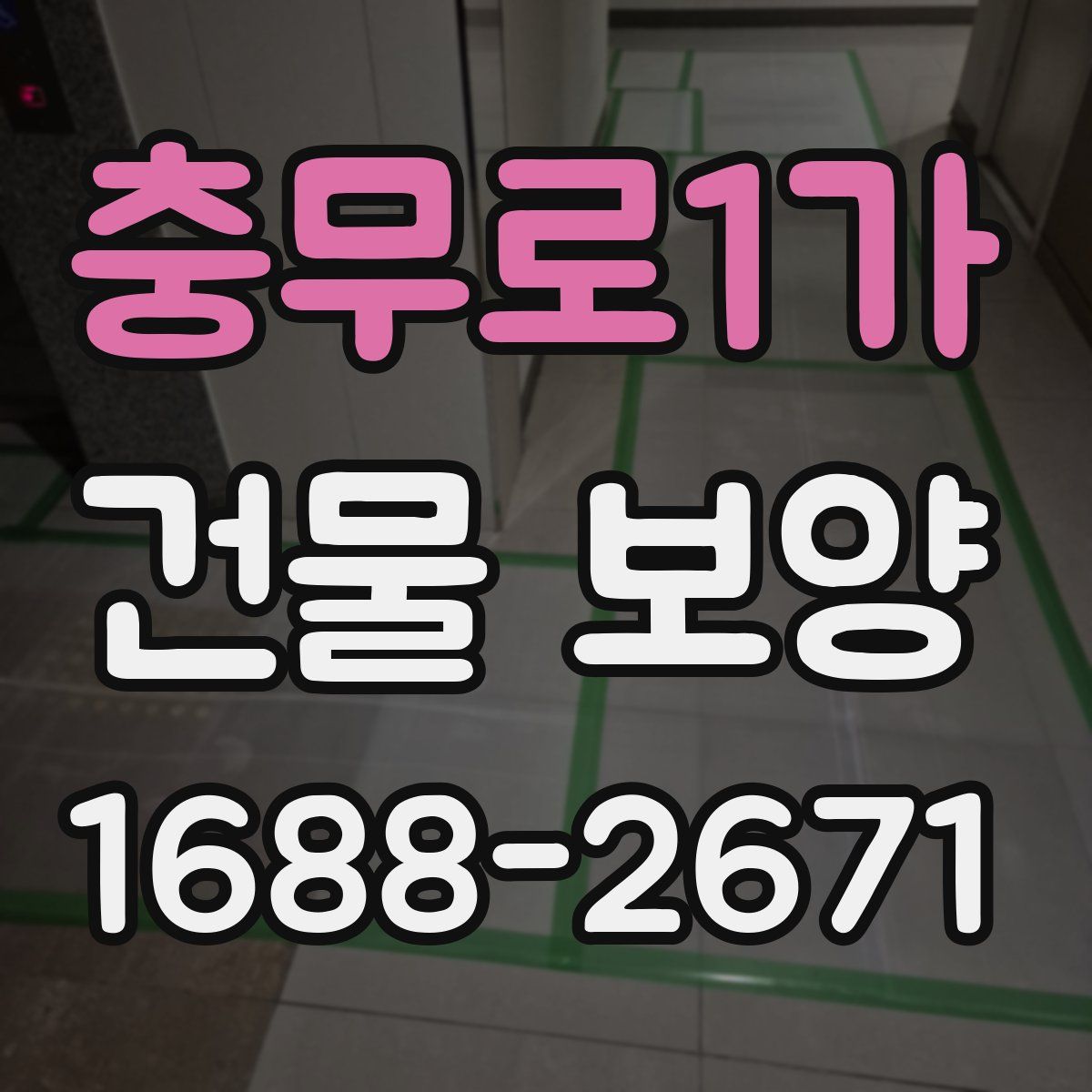 충무로1가 건물 보양