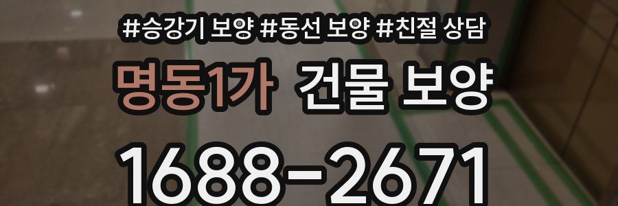 명동1가 건물 보양