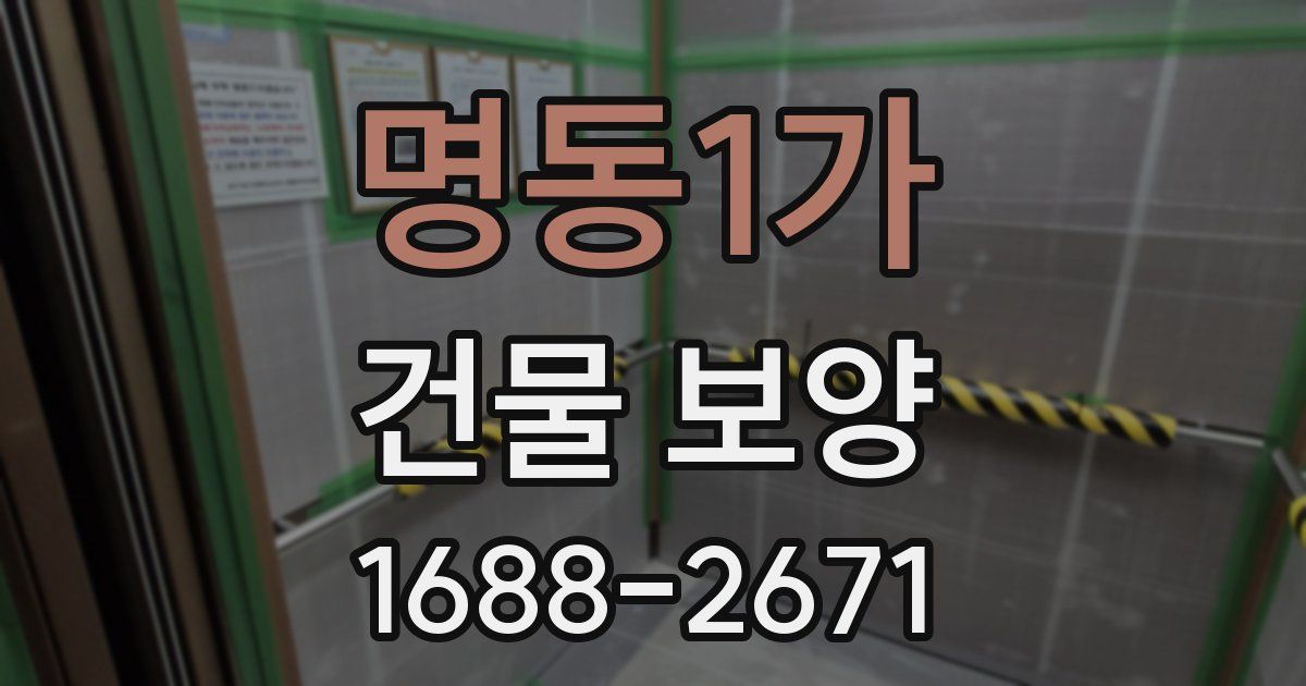 명동1가 건물 보양