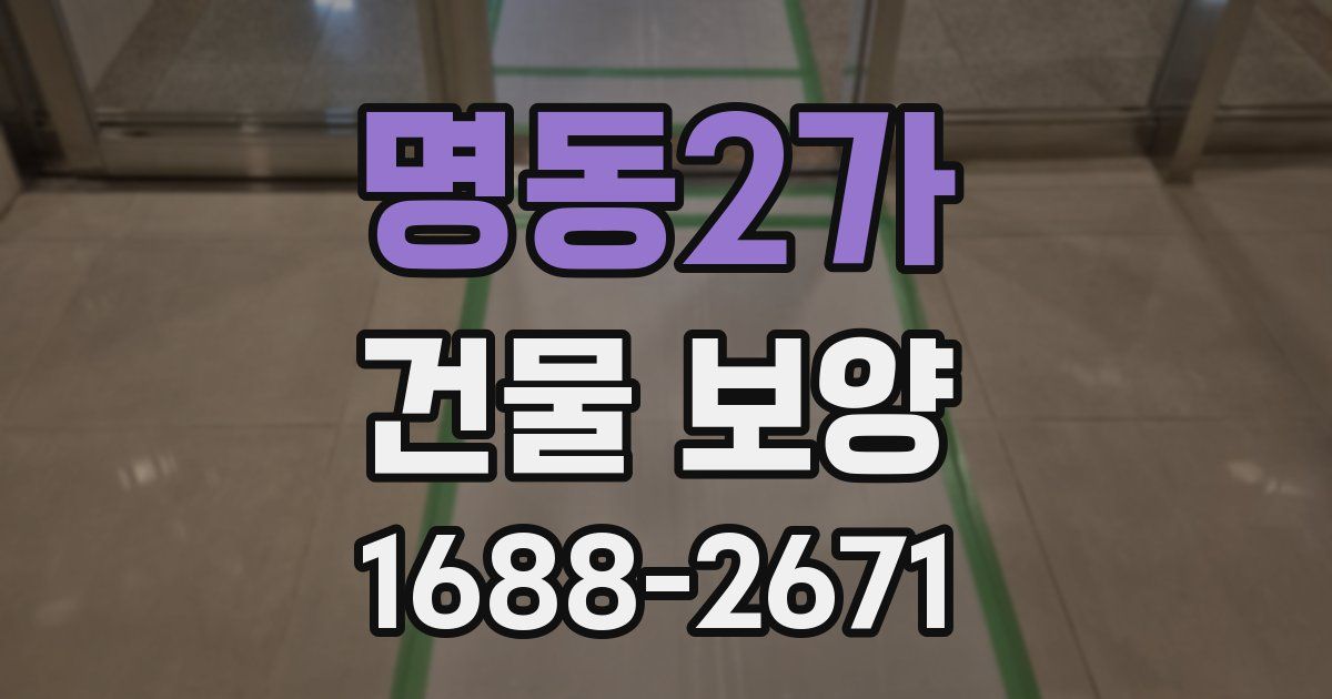 명동2가 건물 보양