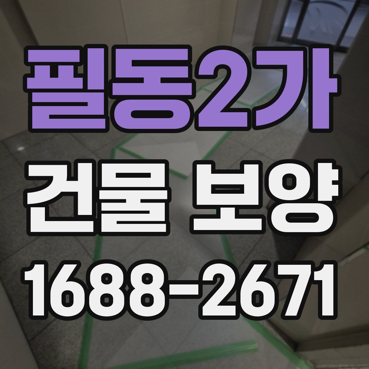 필동2가 건물 보양
