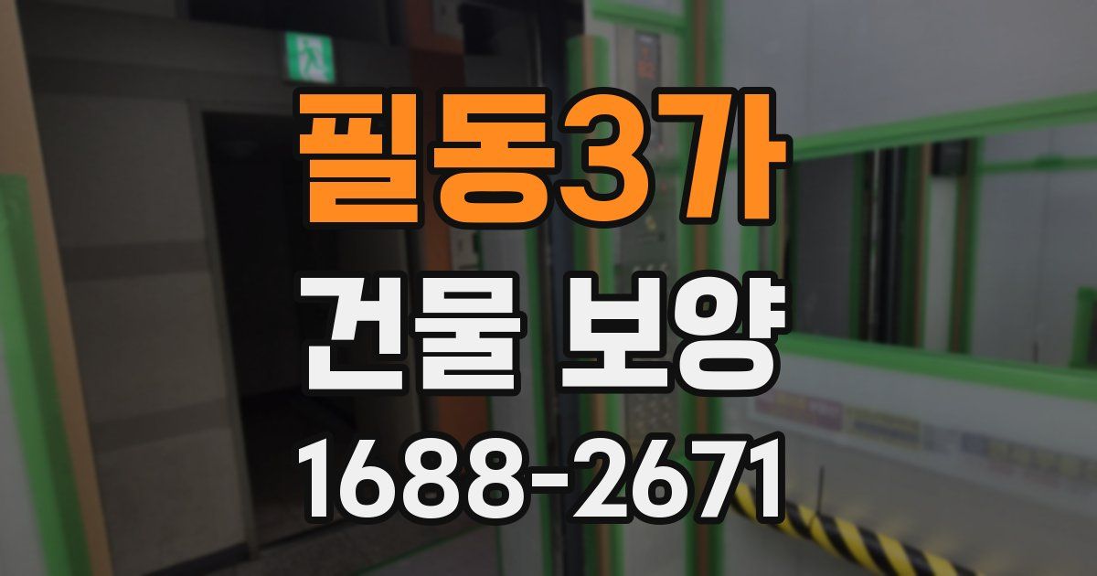 필동3가 건물 보양