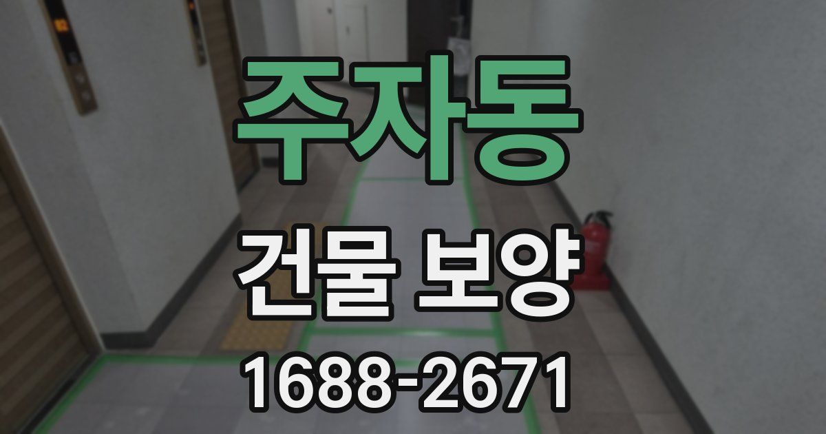 주자동 건물 보양