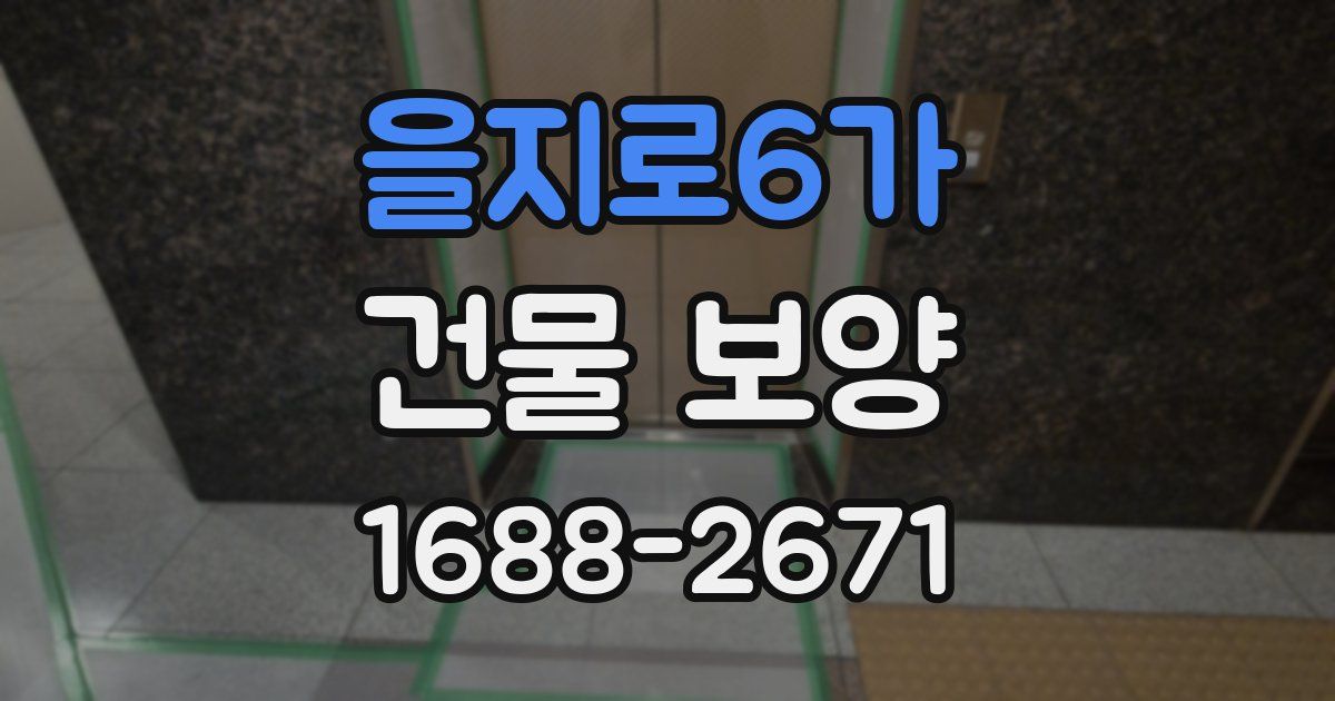 을지로6가 건물 보양