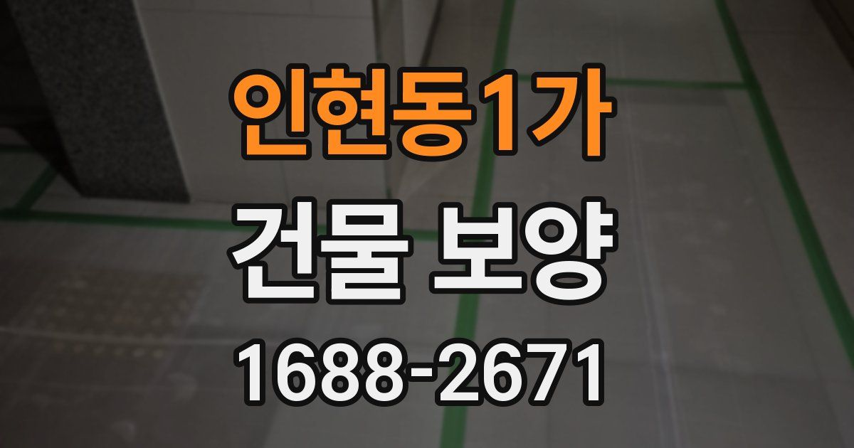 인현동1가 건물 보양