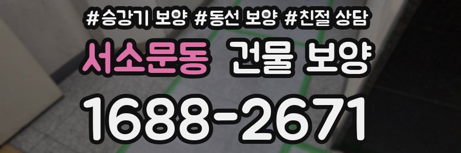 서소문동 건물 보양