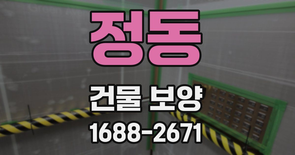 정동 건물 보양