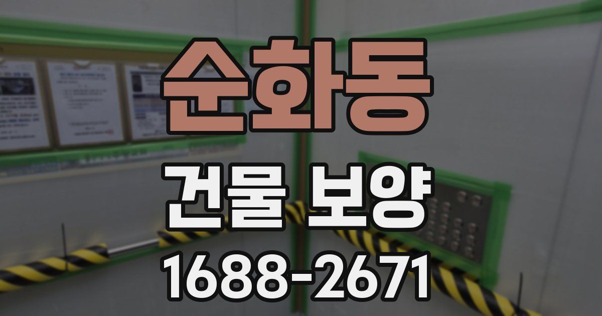 순화동 건물 보양