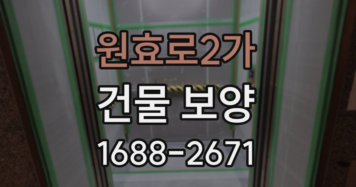 원효로2가 건물 보양