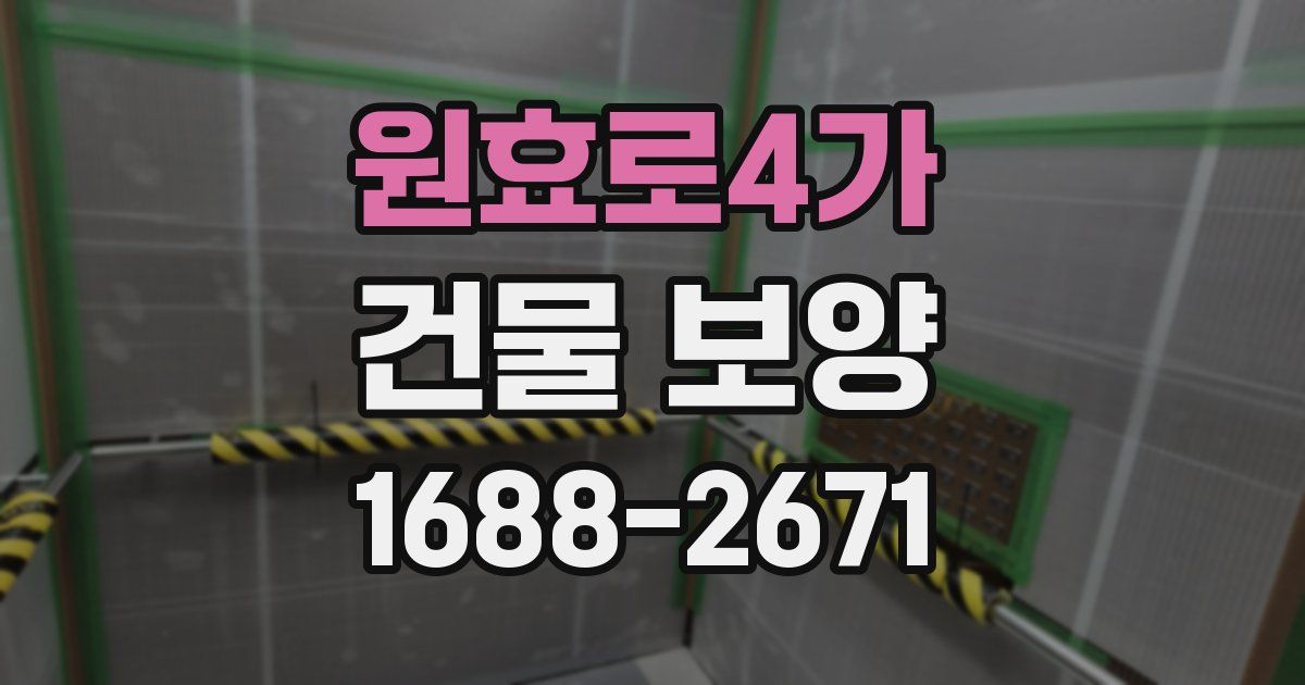 원효로4가 건물 보양