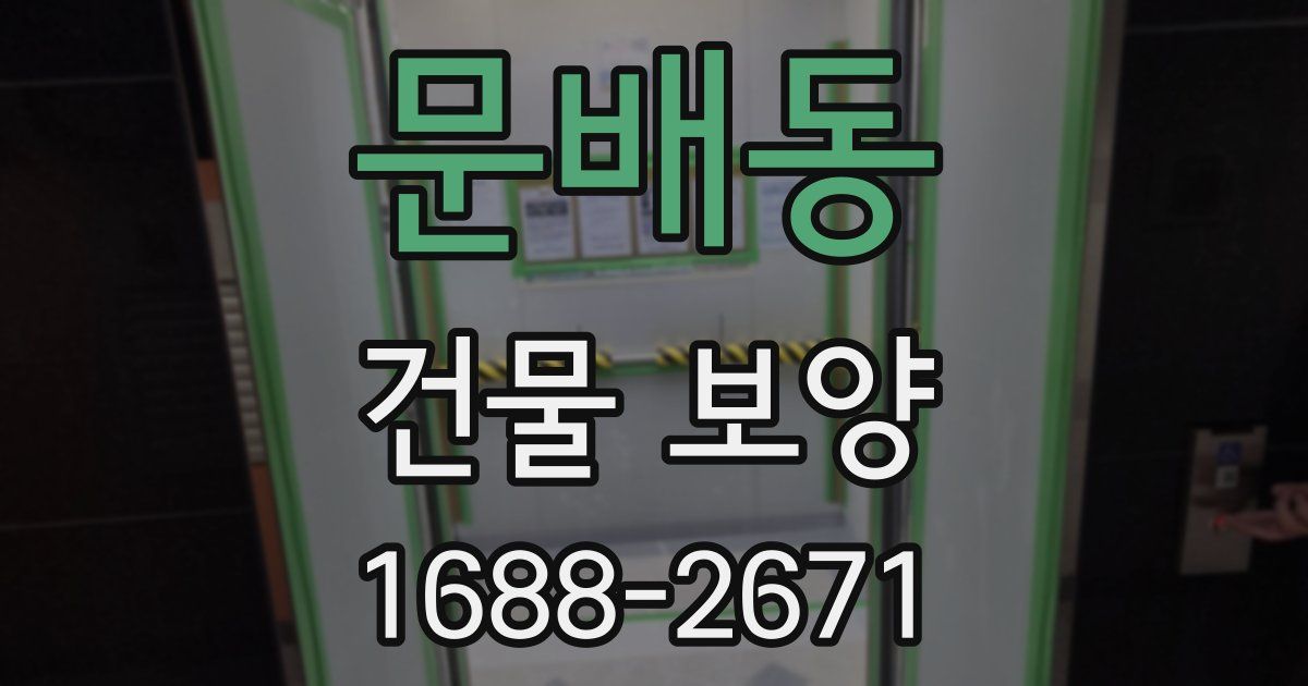 문배동 건물 보양
