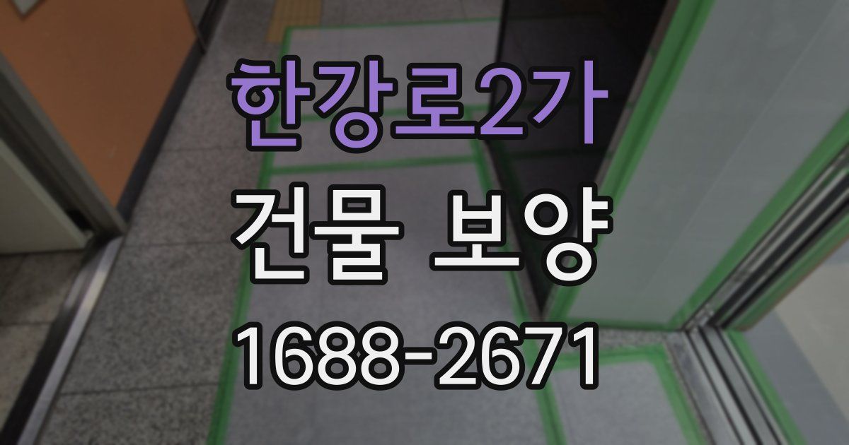 한강로2가 건물 보양