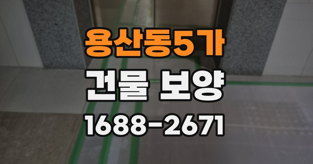 용산동5가 건물 보양
