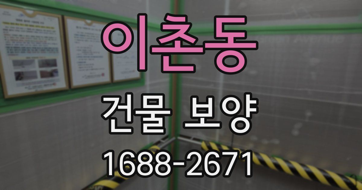 이촌동 건물 보양