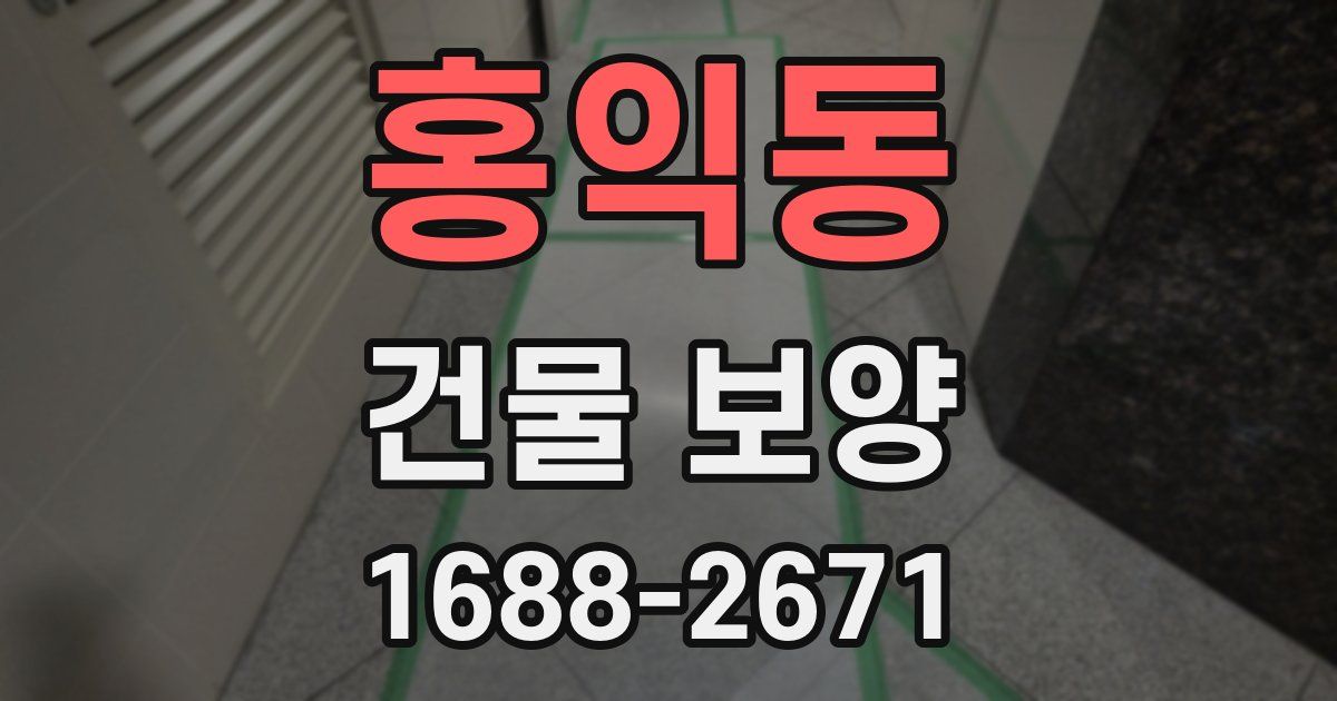 홍익동 건물 보양