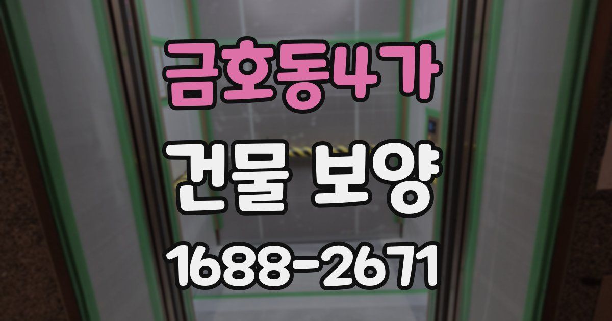 금호동4가 건물 보양