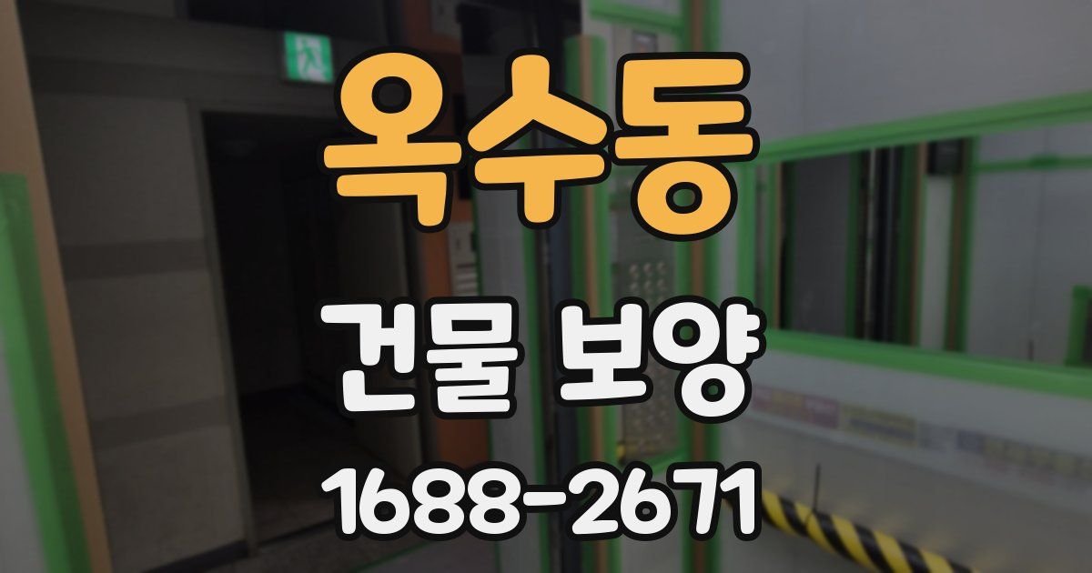 옥수동 건물 보양
