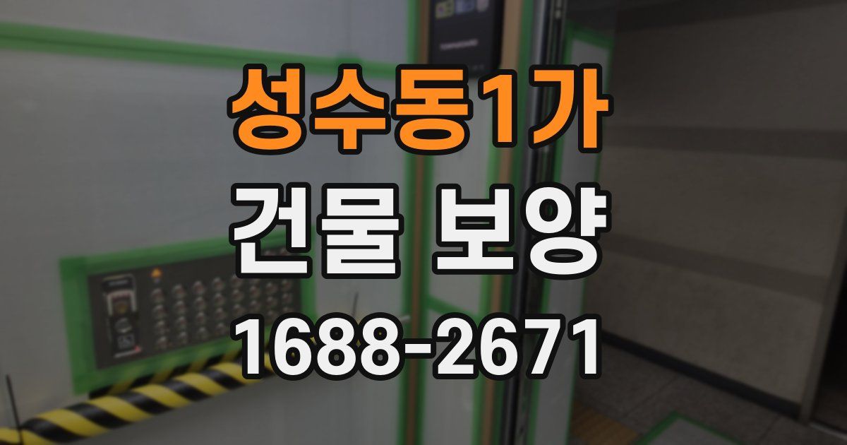 성수동1가 건물 보양