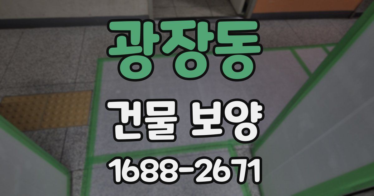 광장동 건물 보양
