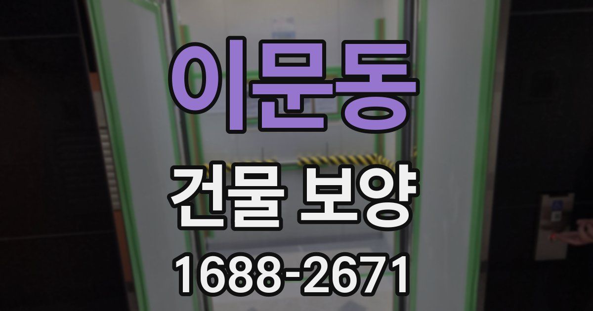 이문동 건물 보양