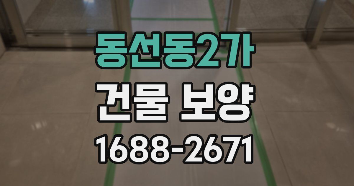 동선동2가 건물 보양