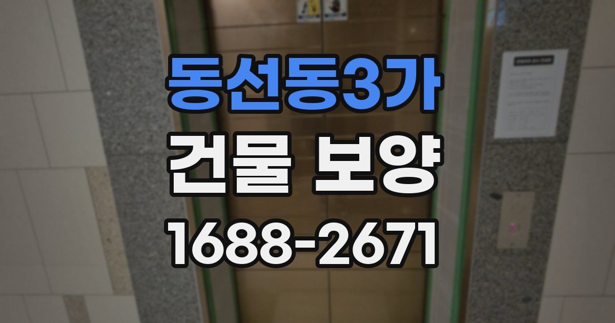 동선동3가 건물 보양