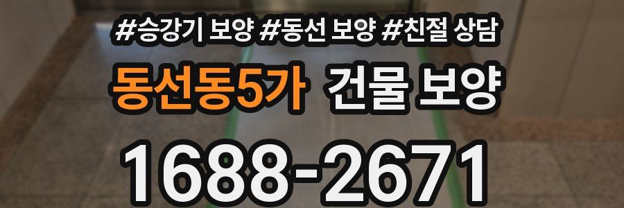 동선동5가 건물 보양