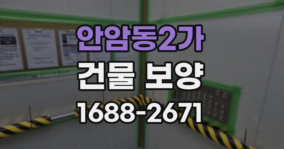 안암동2가 건물 보양