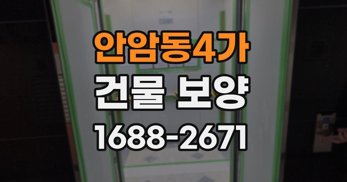 안암동4가 건물 보양