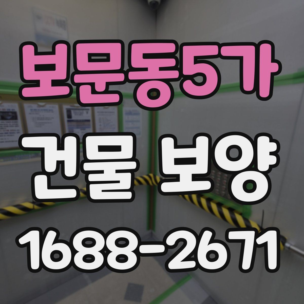 보문동5가 건물 보양 작업 품질을 점검하는 실용 기준