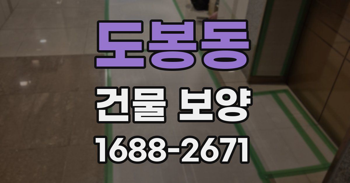 도봉동 건물 보양