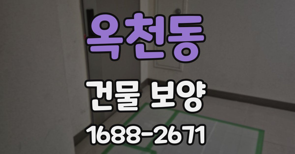 옥천동 건물 보양