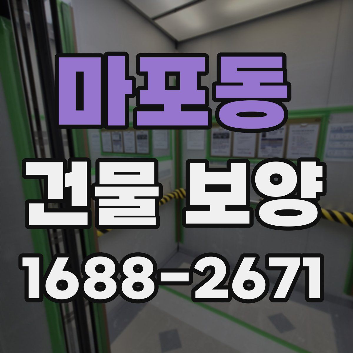 마포동 건물 보양