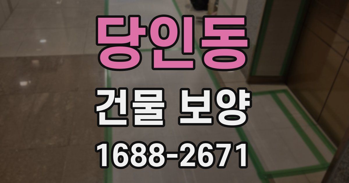 당인동 건물 보양