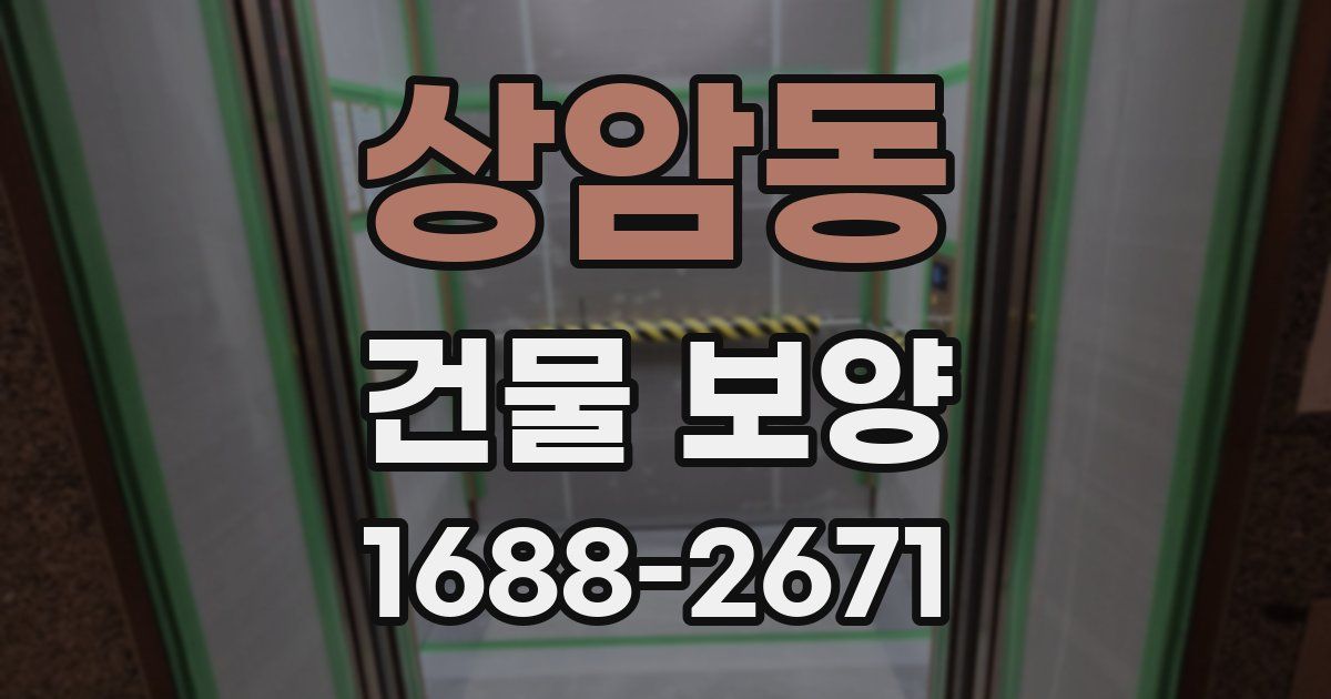 상암동 건물 보양