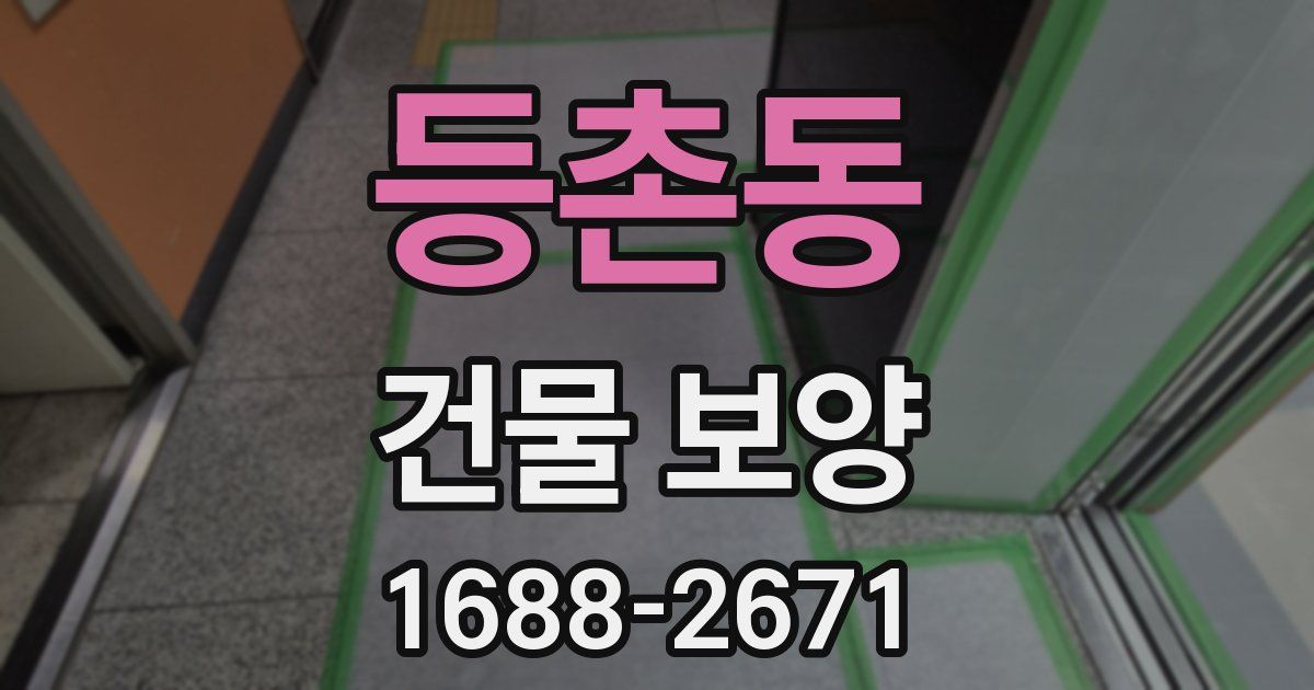 등촌동 건물 보양