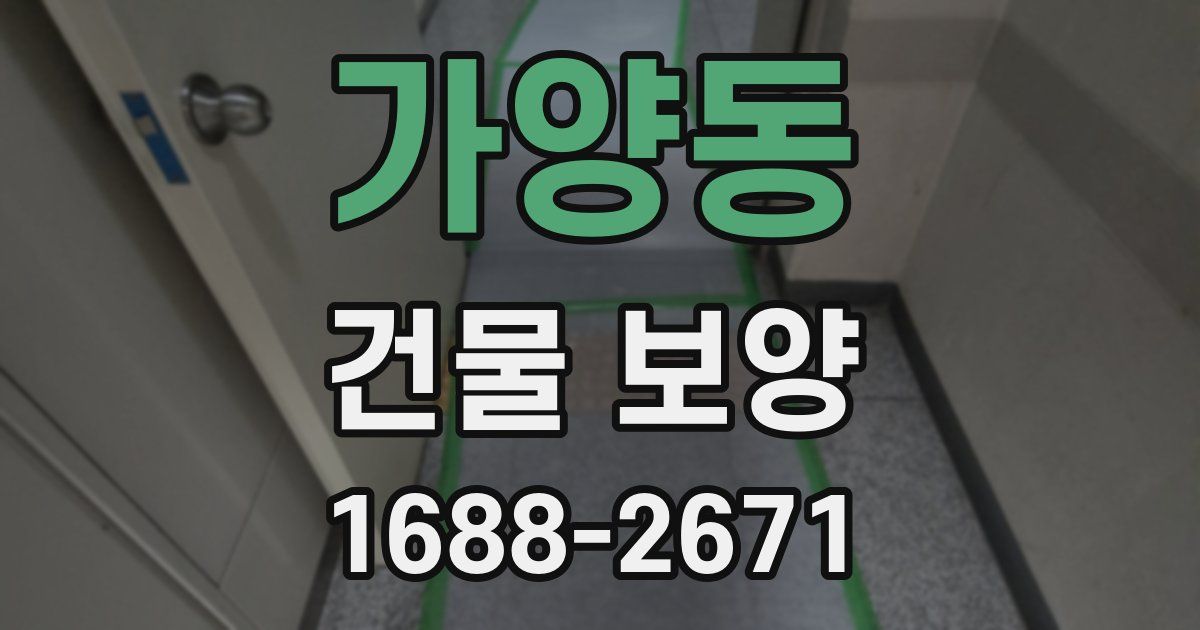 가양동 건물 보양