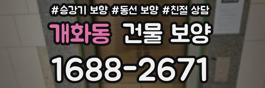 개화동 건물 보양