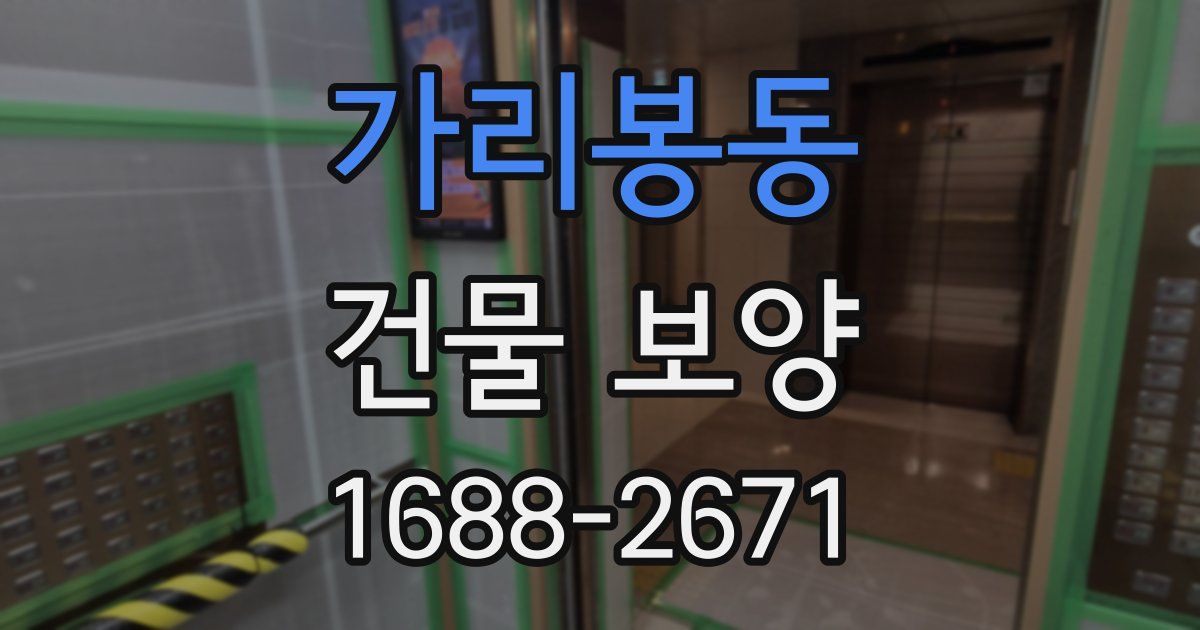 가리봉동 건물 보양