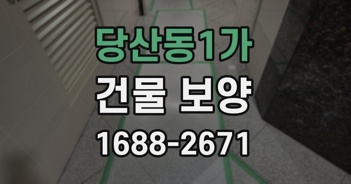 당산동1가 건물 보양