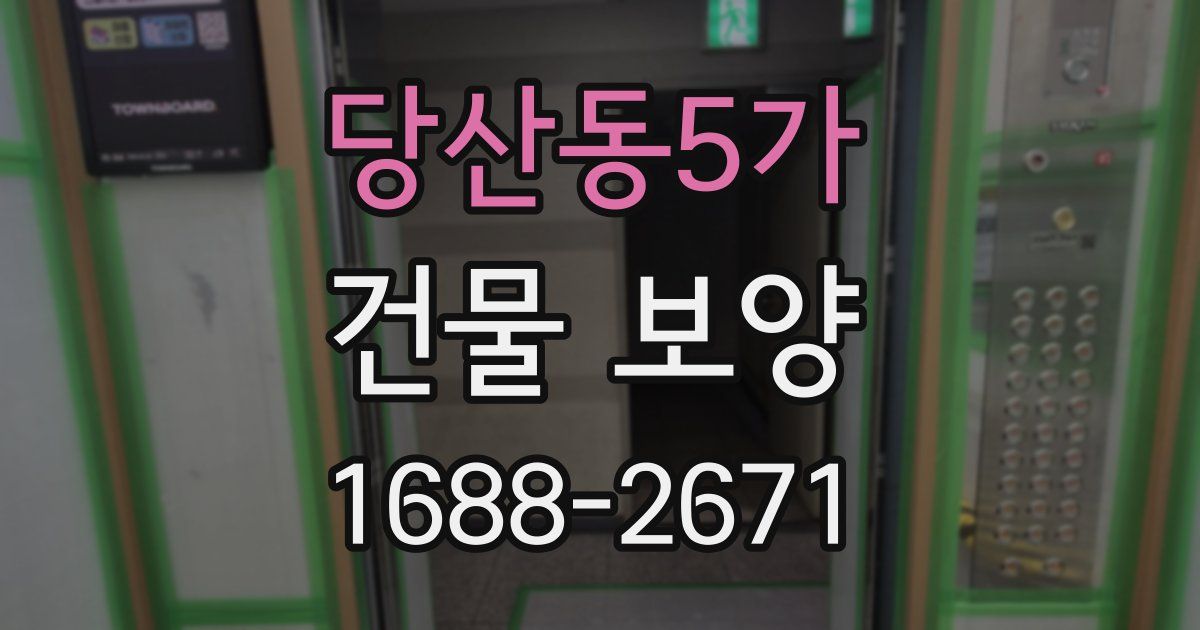 당산동5가 건물 보양