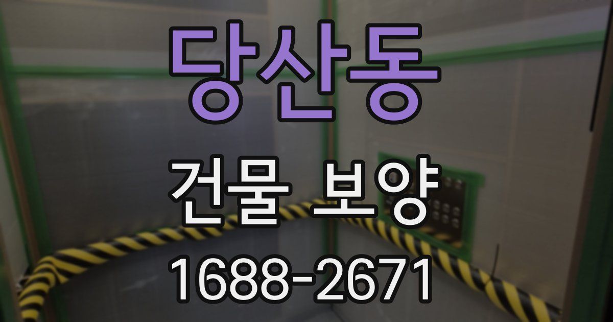 당산동 건물 보양