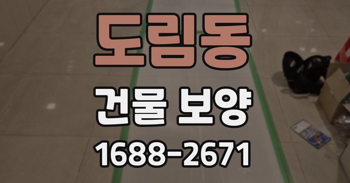 도림동 건물 보양