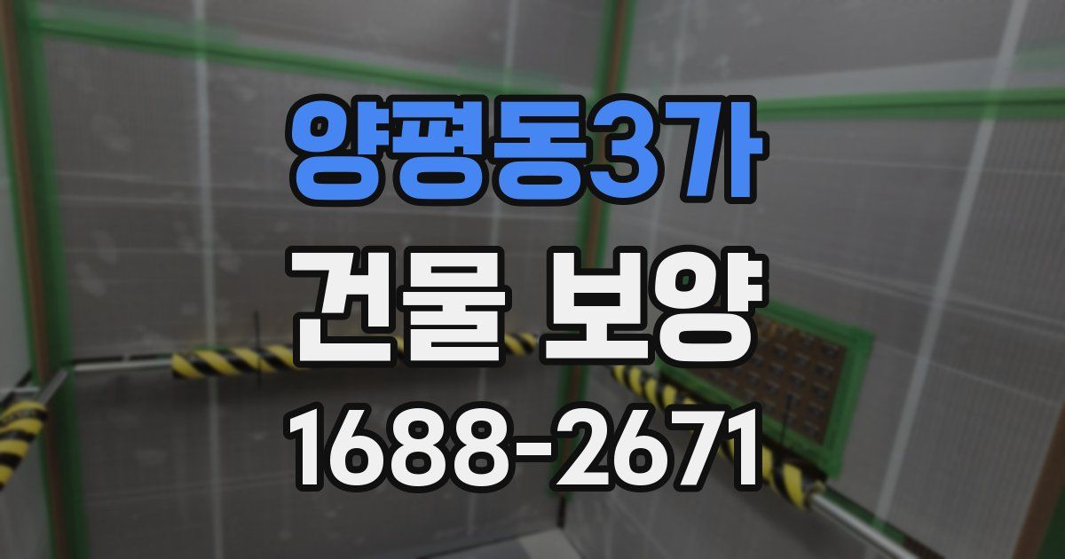 양평동3가 건물 보양