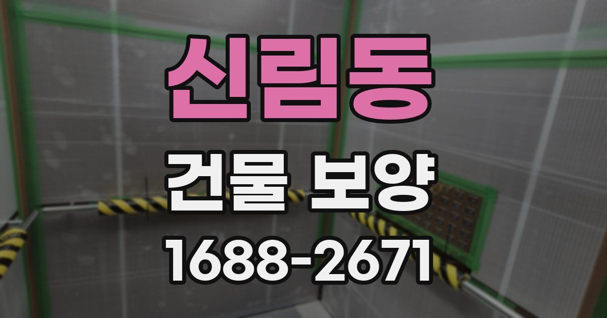 신림동 건물 보양