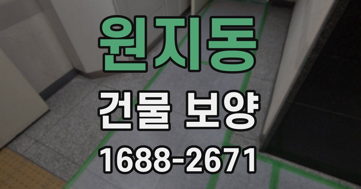 원지동 건물 보양
