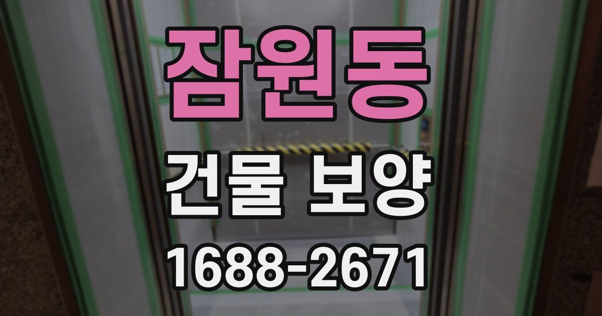 잠원동 건물 보양